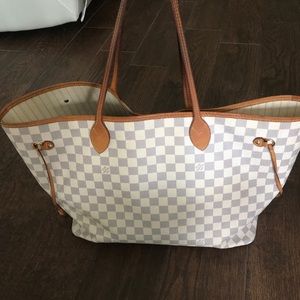 Authentic Louis Vuitton GM Neverfull Damier Azur